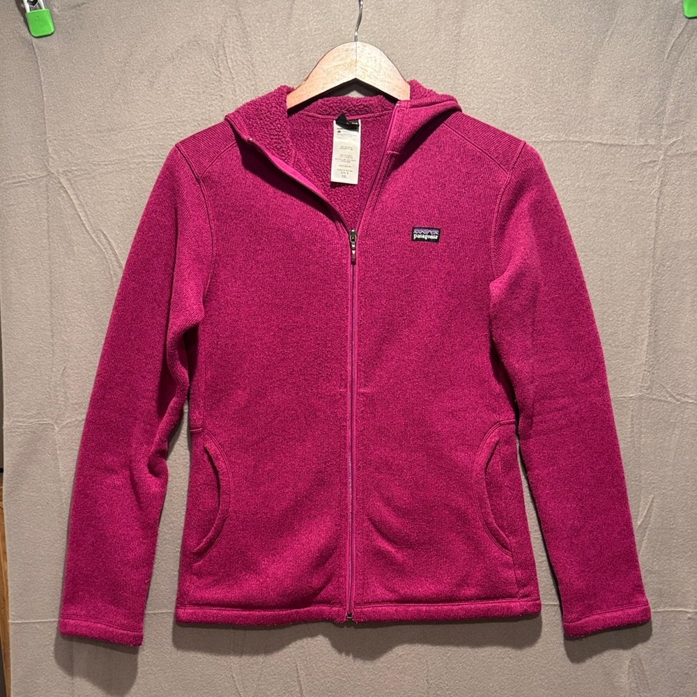Patagonia Kids' Magenta Fleece Hoodie